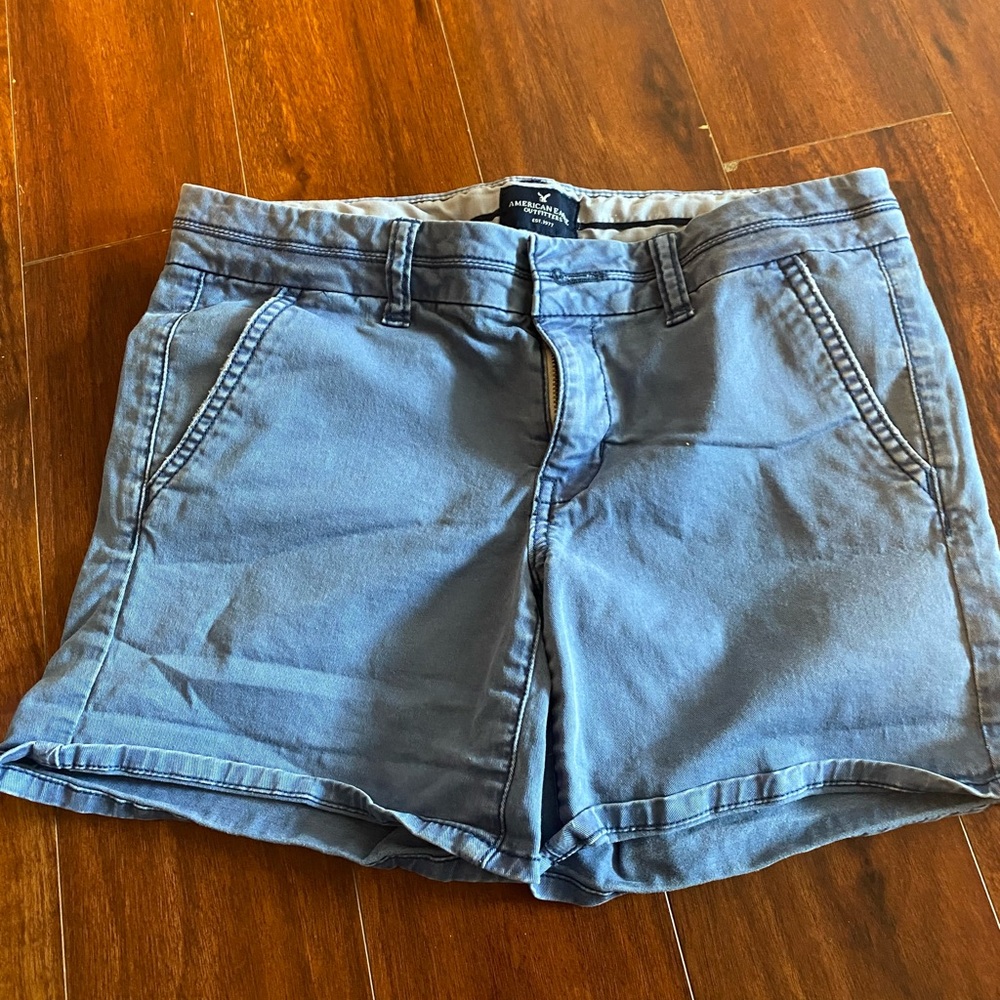 Vintage American Eagle Outfitters Women's Blue Shorts